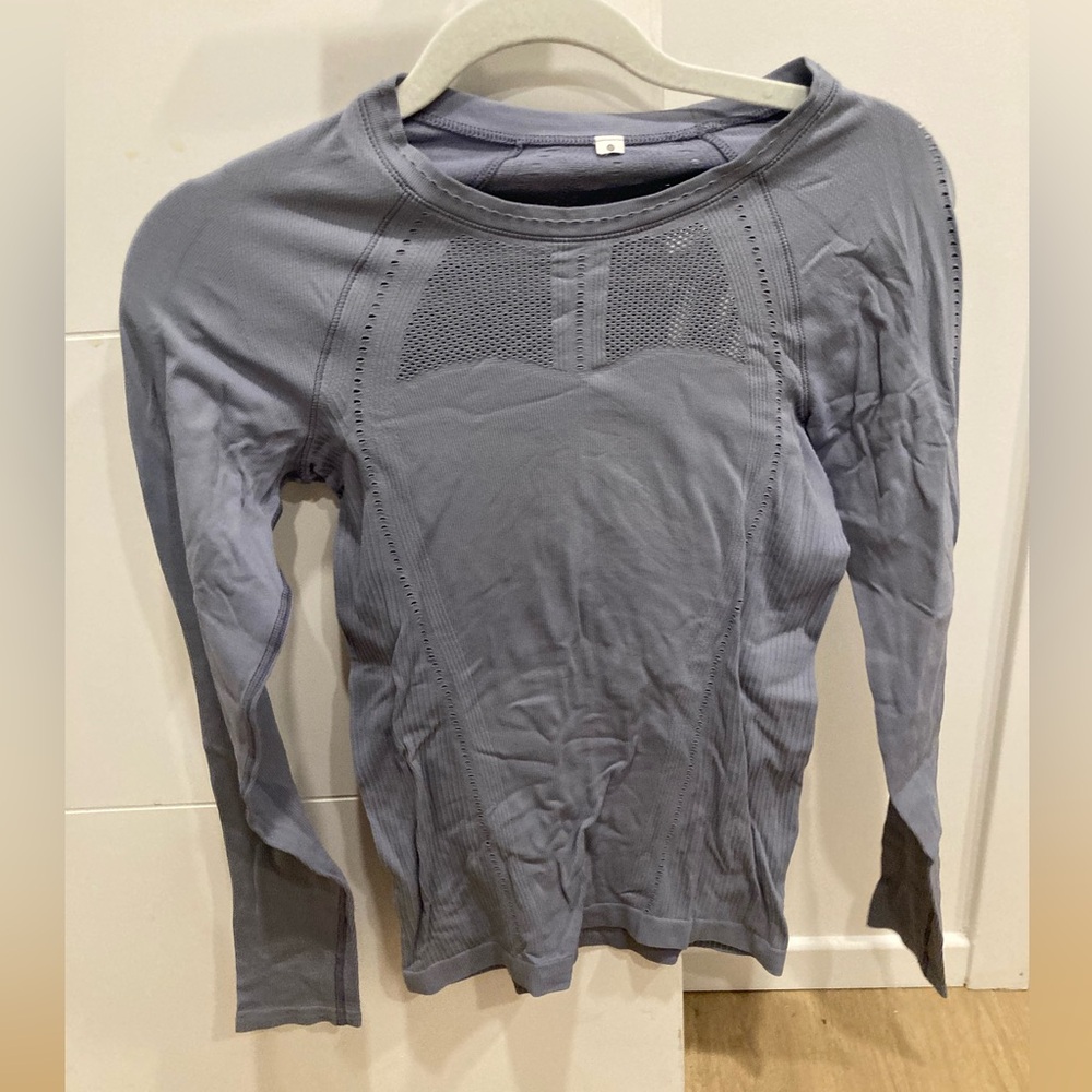 Grey Athleta LS Top